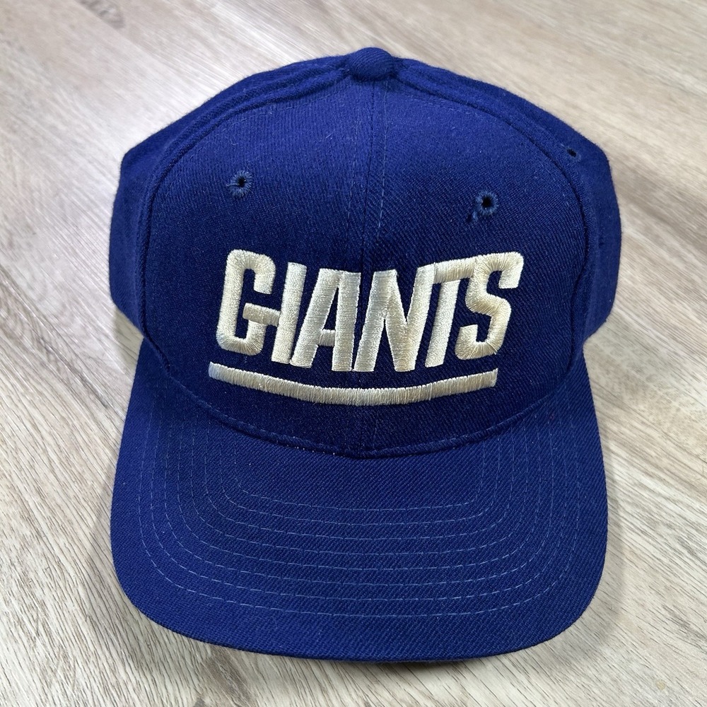 VTG Sports Specialties New York Giants Snapback Hat NFL Blue 100% Wool Small Cap